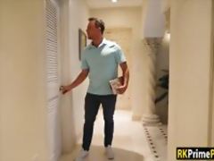 MILF Vanessa Cage fucked in the bathroom